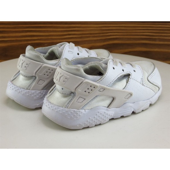 Nike‎ Sz 8 Toddler Unisex Sneaker White Synthetic Huarache Medium - Picture 6 of 10